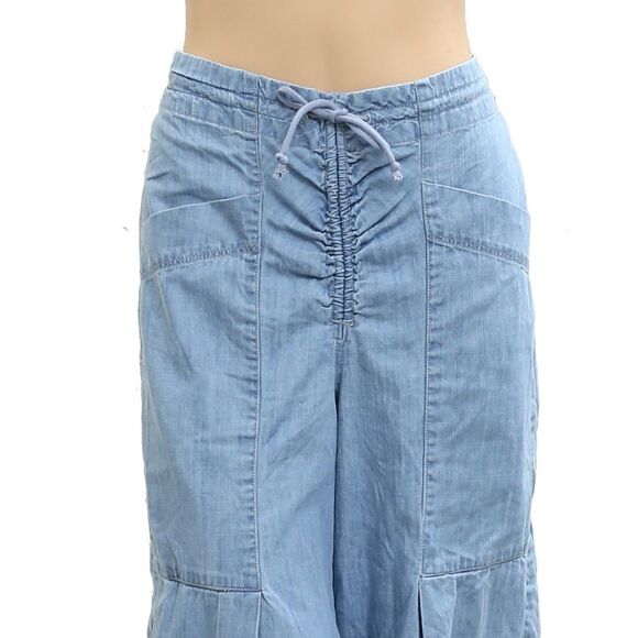Free People Castaway Slouchy Pull-On Jeans Pants Wide Leg Cotton S NEW 283248 - Picture 6 of 8